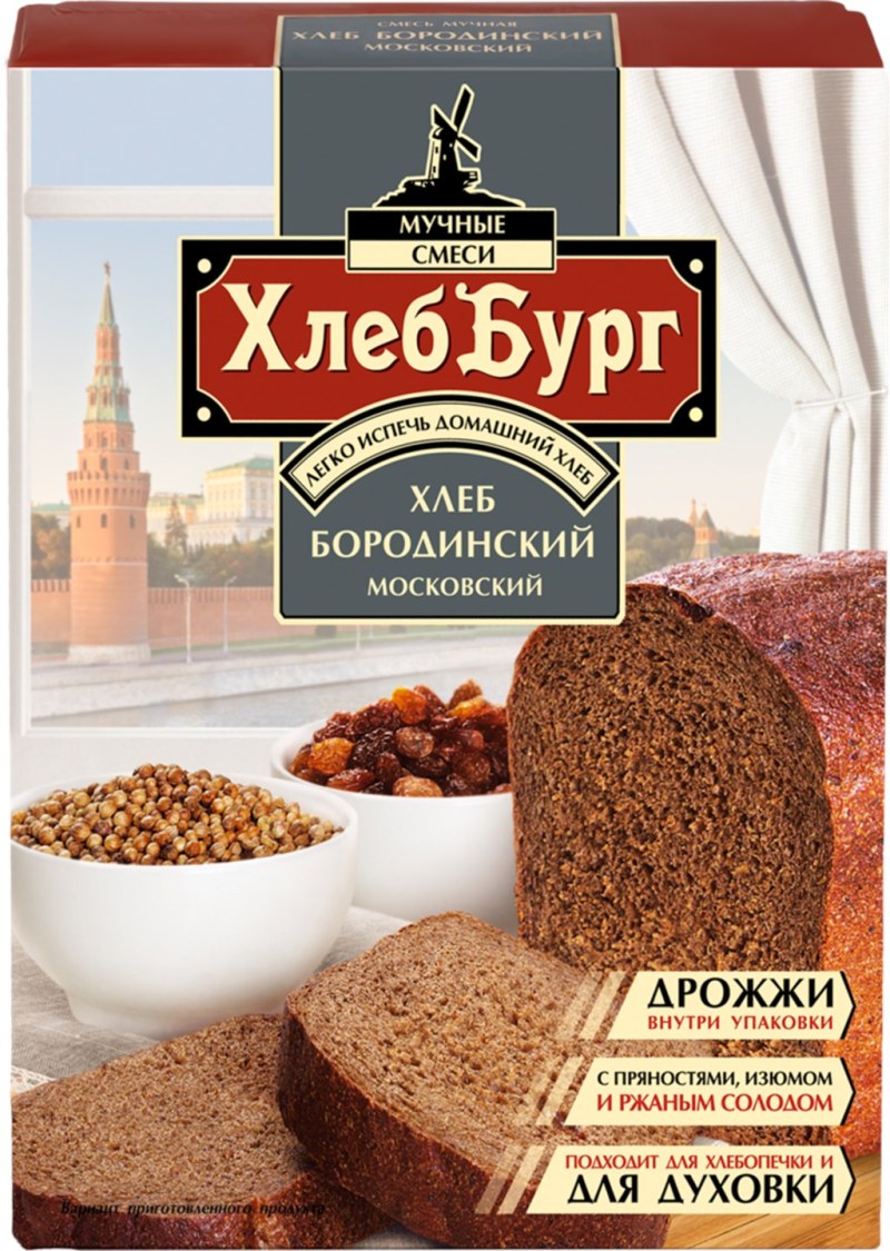Бородинский хлеб с.Пудовъ 500г