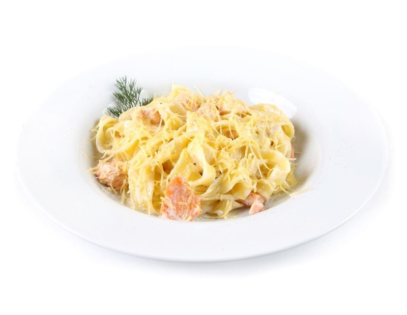 Фетучини с курицей и грибами