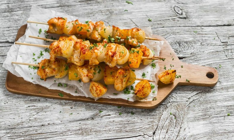 Шашлык из куриной тушки