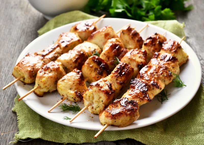 Шашлык в сметане