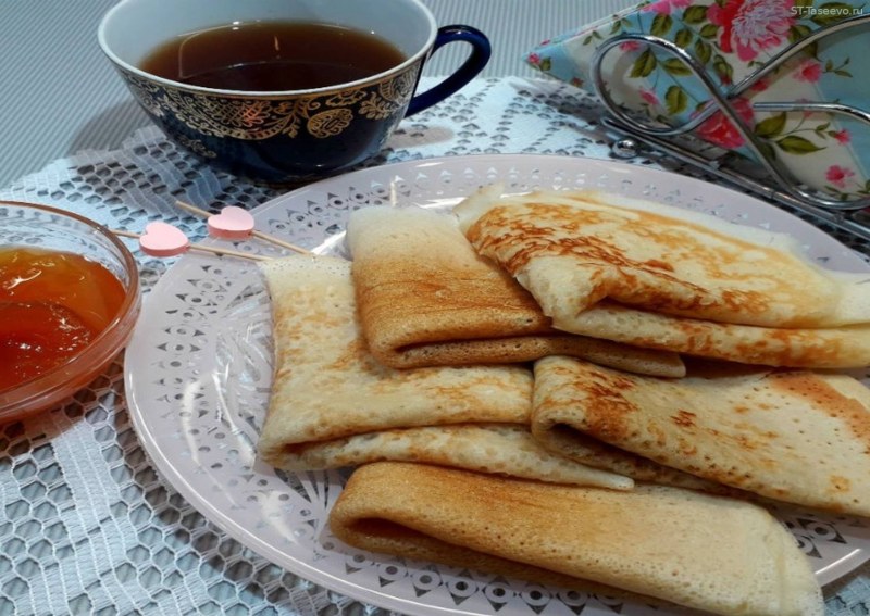 Блины постные тонкие