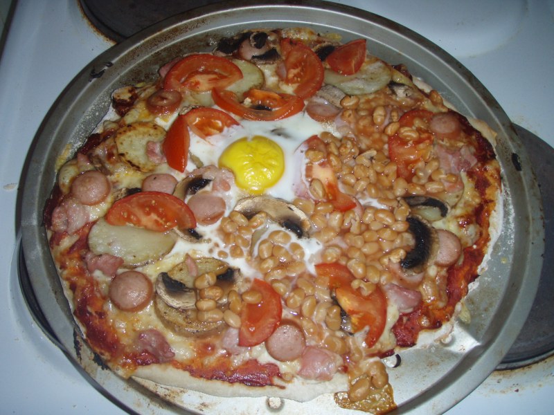 ПП пицца из куриной грудки