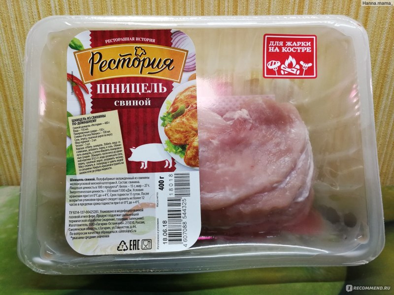 Шницель свиной Restoria