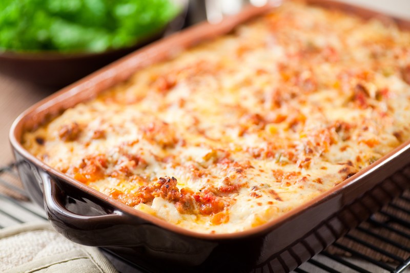 Запеканка с курицей и овощами
