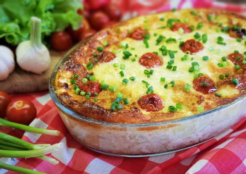 Куриная запеканка с овощами