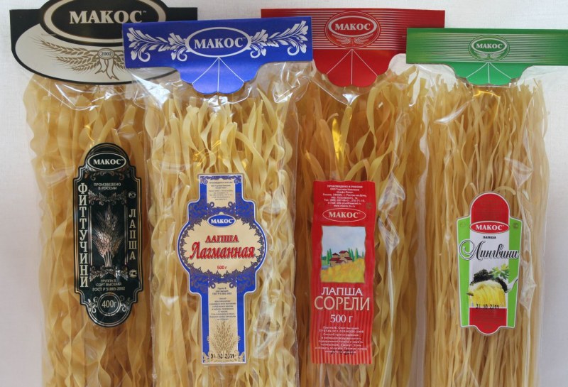 Макароны длинные