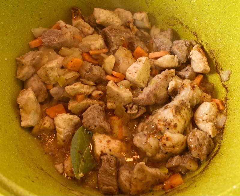 Картошка с фасолью без мяса