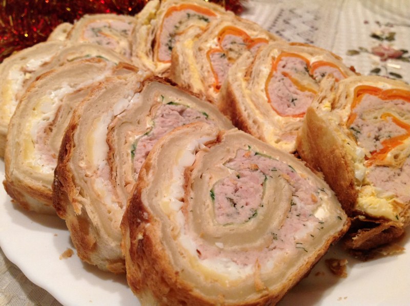 Мясные рулеты на праздничный стол
