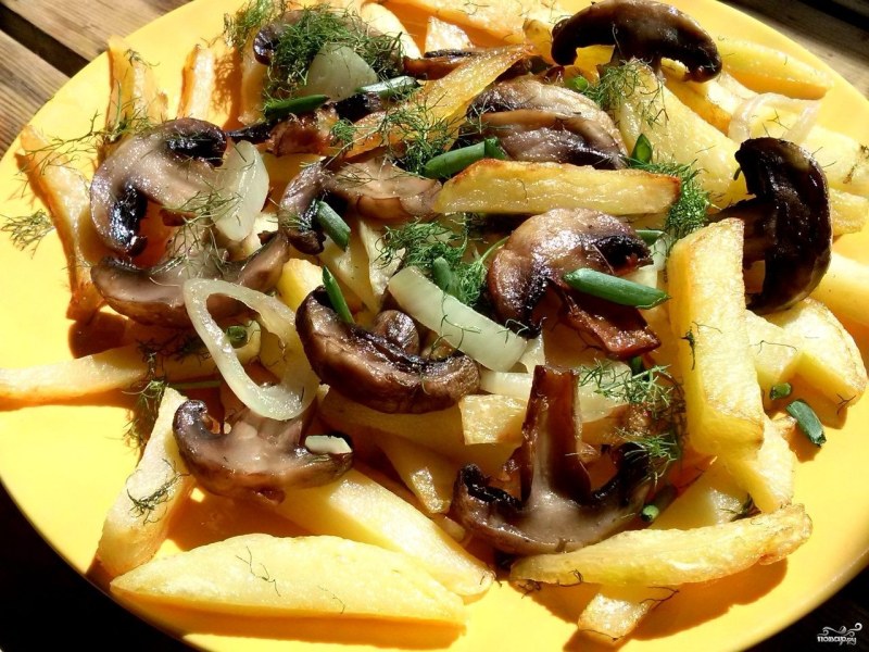 Картошка с грибами