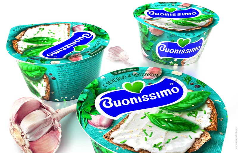 Крем с творогом и красной рыбой buonissimo