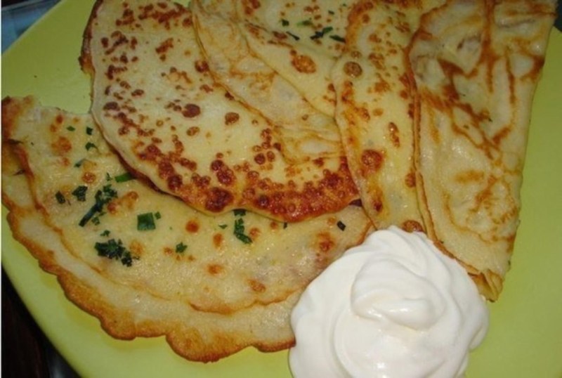 Оладьи с сыром