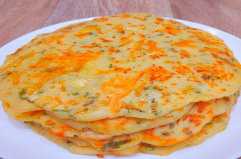 Корейский блин с зеленым луком