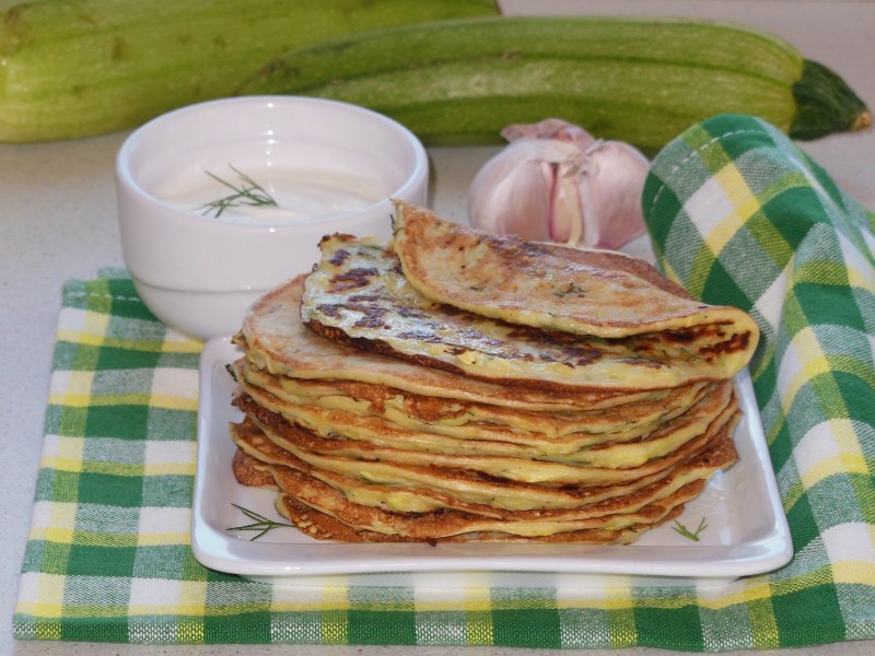 Сырные лепешки с зеленью