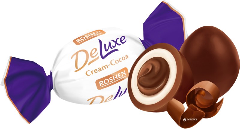 Deluxe конфеты Рошен крем шоколад