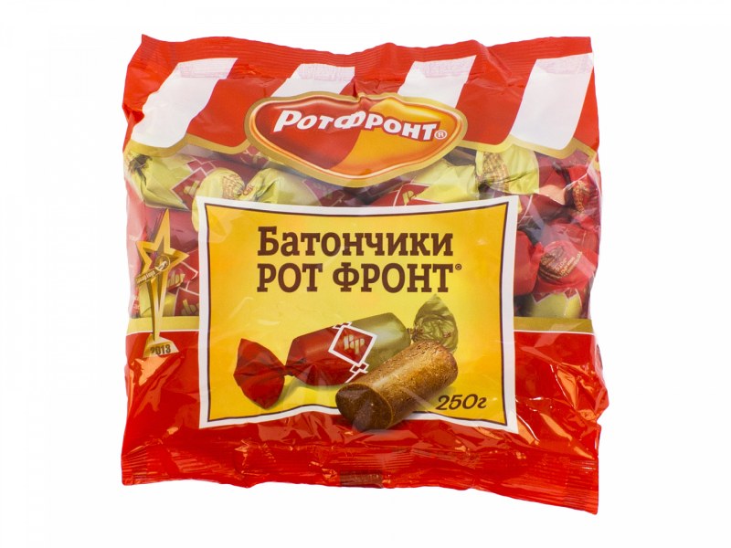 Конфеты батончики рот фронт 250г