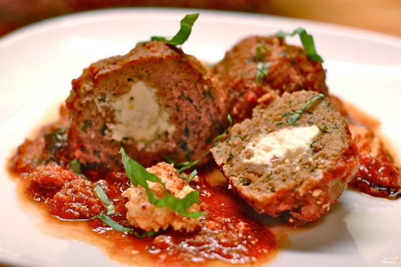 Зразы мясные с сыром
