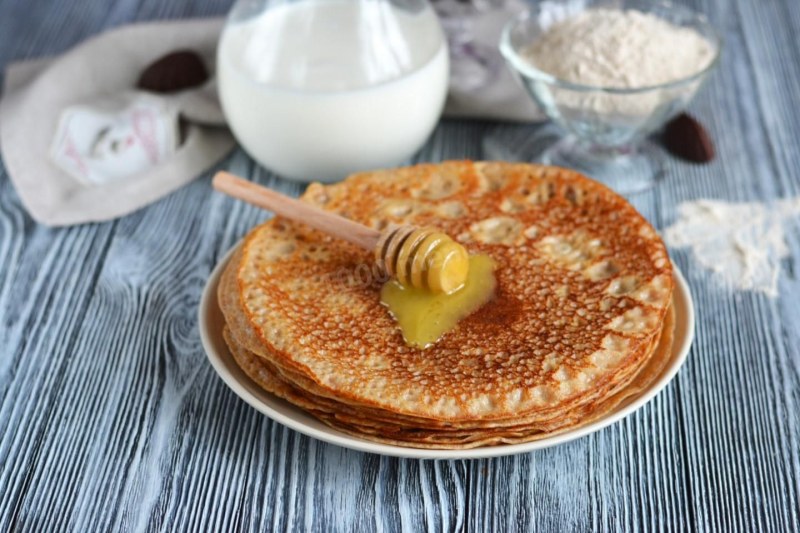 ПП блины из цельнозерновой муки на кефире