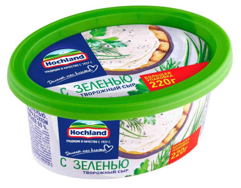 Сыр Hochland творожный сливочный 60%, 220г