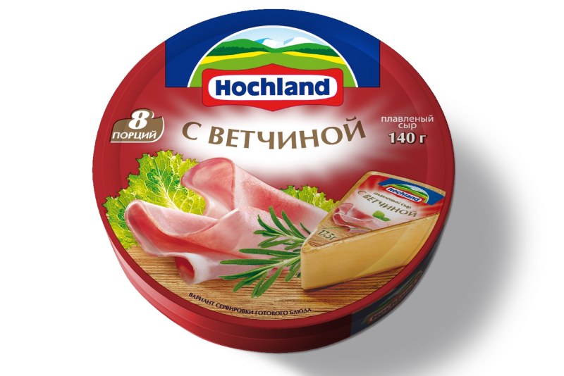 Сыр творожный сливочный Хохланд в рукаве