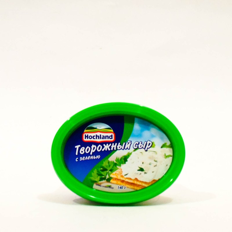 Хохланд сыр 100г блочки с ветчиной 35% (фольга)