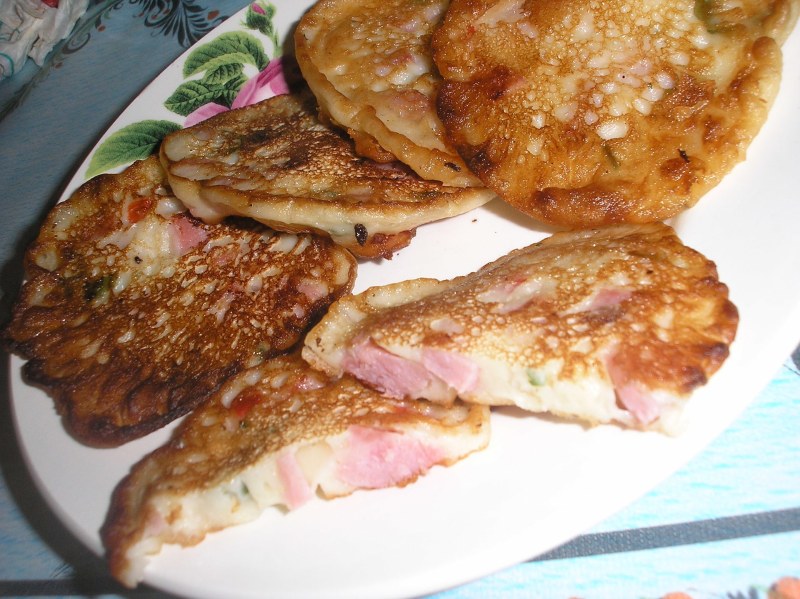 Драники картофельные с ветчиной и сыром