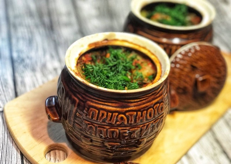 Ковурма в горшочках