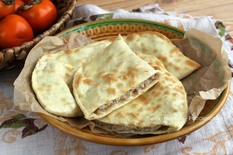 Осетинский пирог сверху