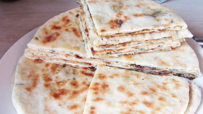 Ленивые хычины с картошкой и сыром