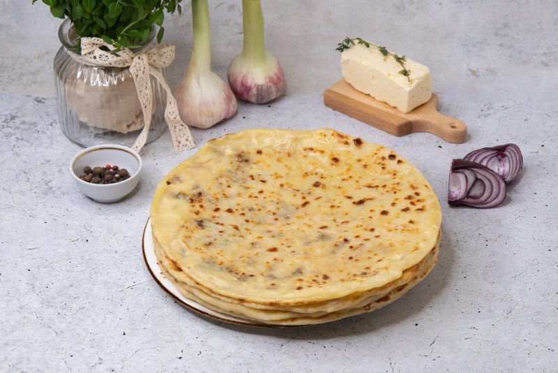 Тонкие лепешки с начинкой