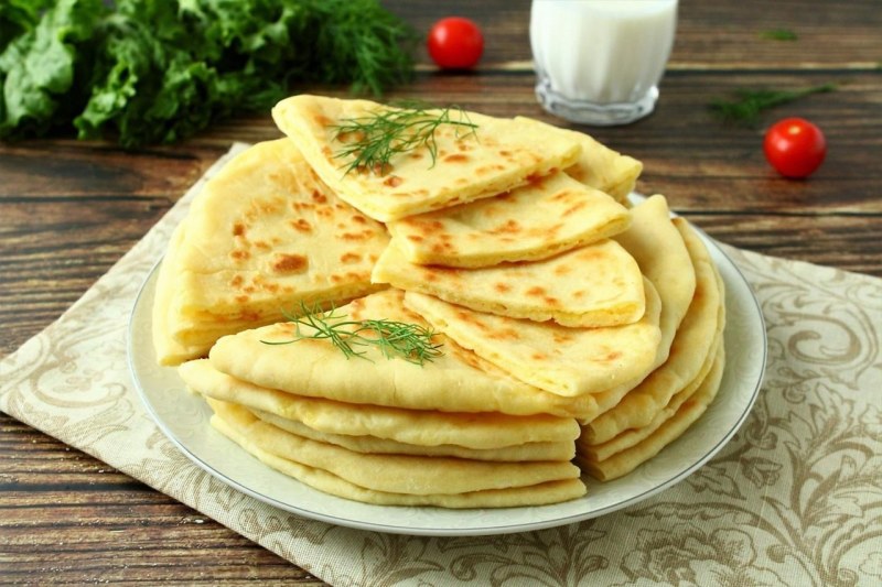 Хычины с мясом жареные в масле