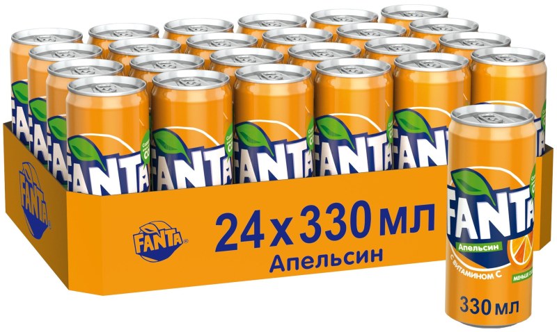 Фанта апельсин 0.5л
