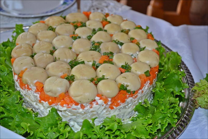 Грибной салат