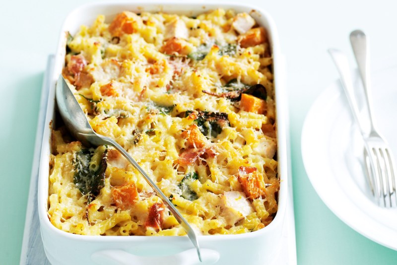 Запеканка с макаронами и овощами