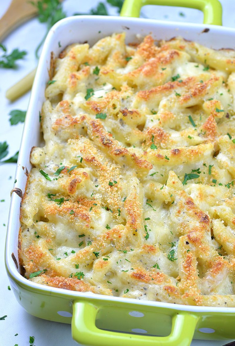 Макароны с сыром в духовке
