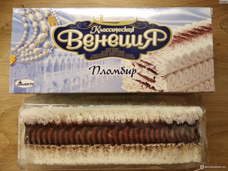 Бисквитный торт пломбир