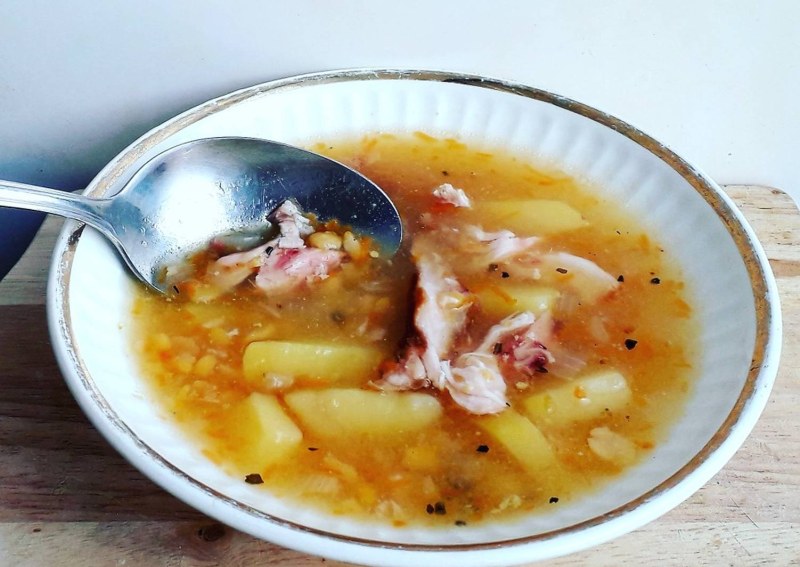 Английский куриный суп с плавленым сыром