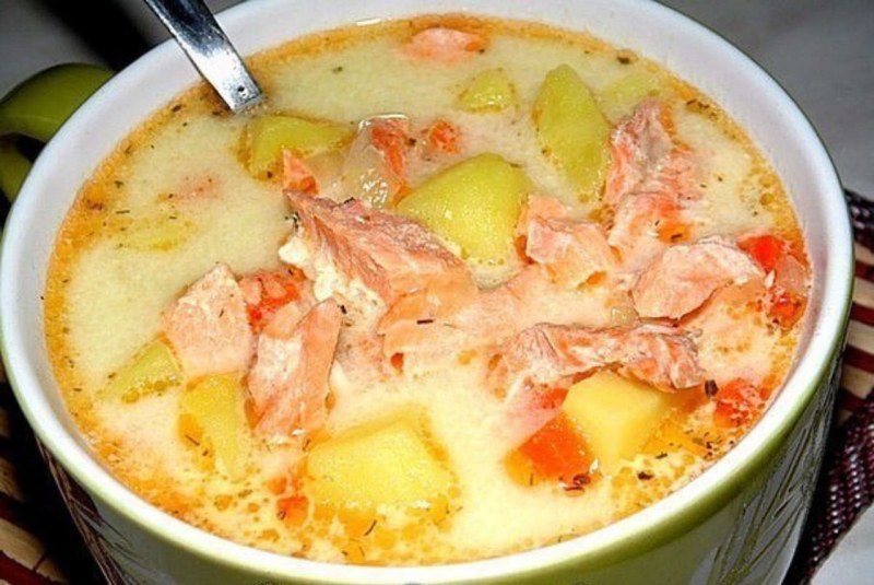 Окрошка с копченой грудкой
