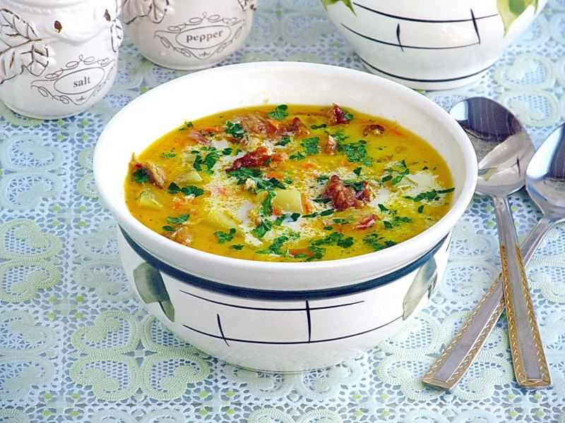 Гороховый суп с охотничьими колбасками