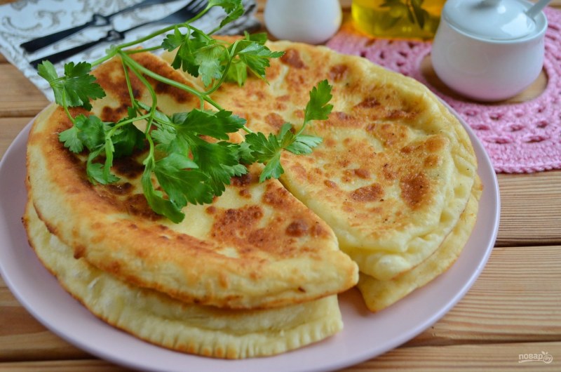 Лепёшки на кефире на сухой сковороде