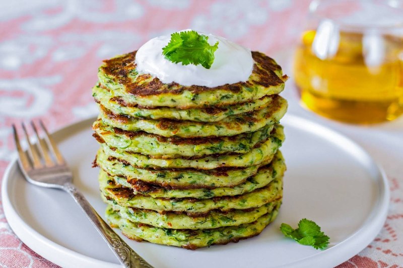 Кабачковые оладьи без муки