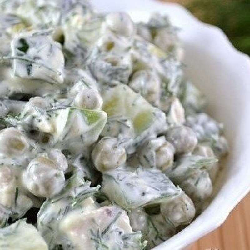 Салат курица укроп