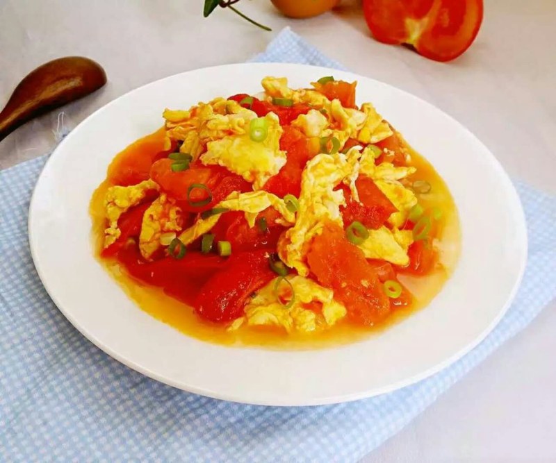 Яичница по китайски с помидорами