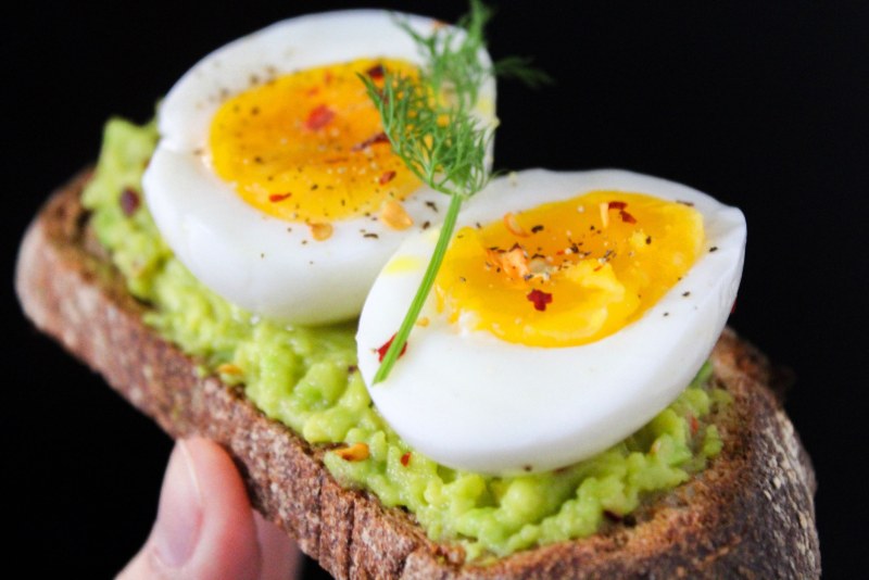 Fried Duck Eggs with Griddled Asparagus