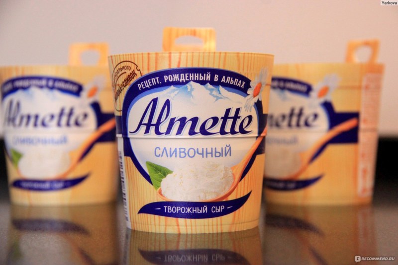 Альметте сыр 60 творожный сливочный.150г