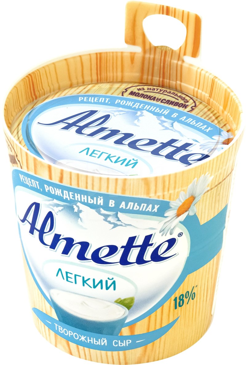 Сыр творожный с огурцом и зеленью Almette 150г