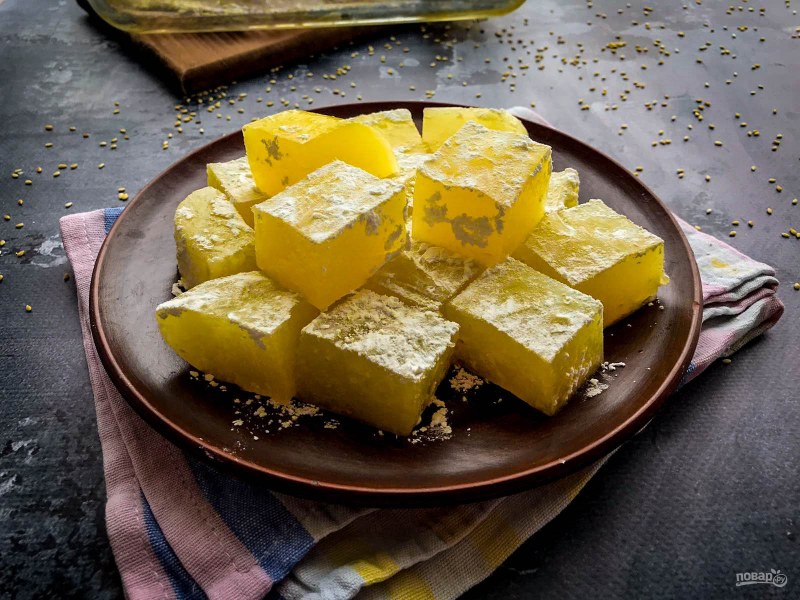 Апельсиновая карамель конфеты
