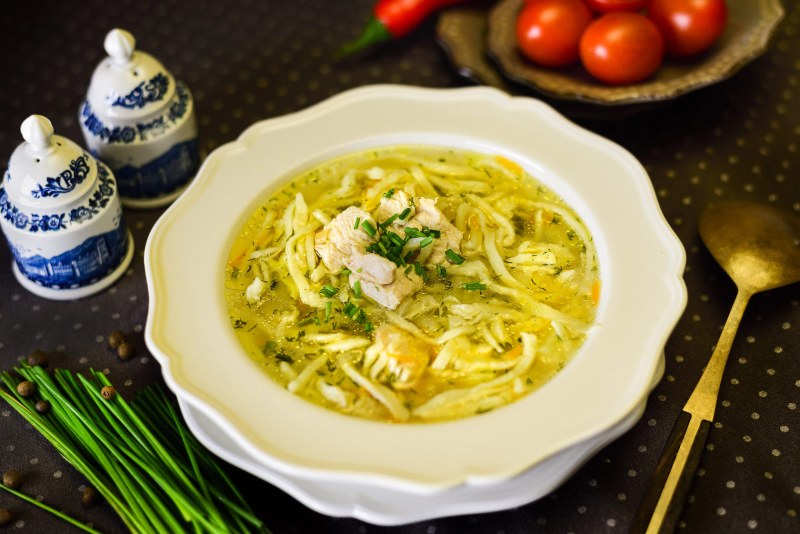 Суп лапша по-татарски с курицей