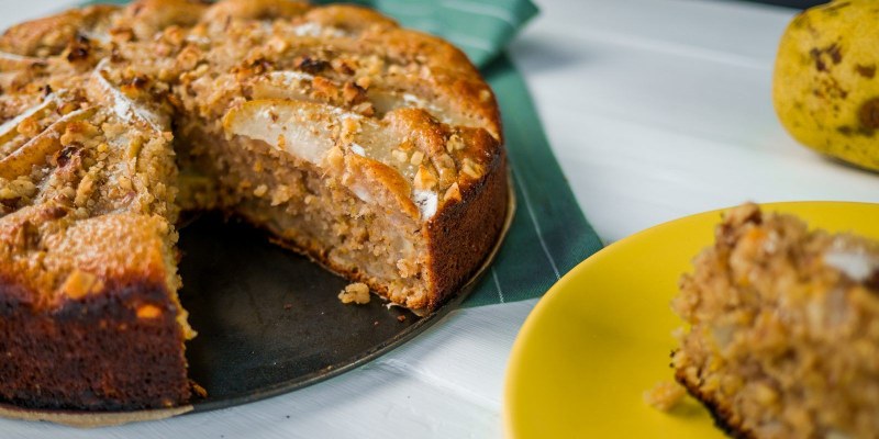 Пирог с бананом и корицей
