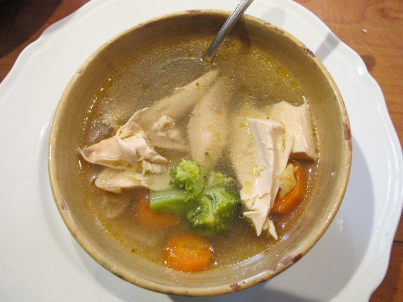 Суп прозрачный из кур