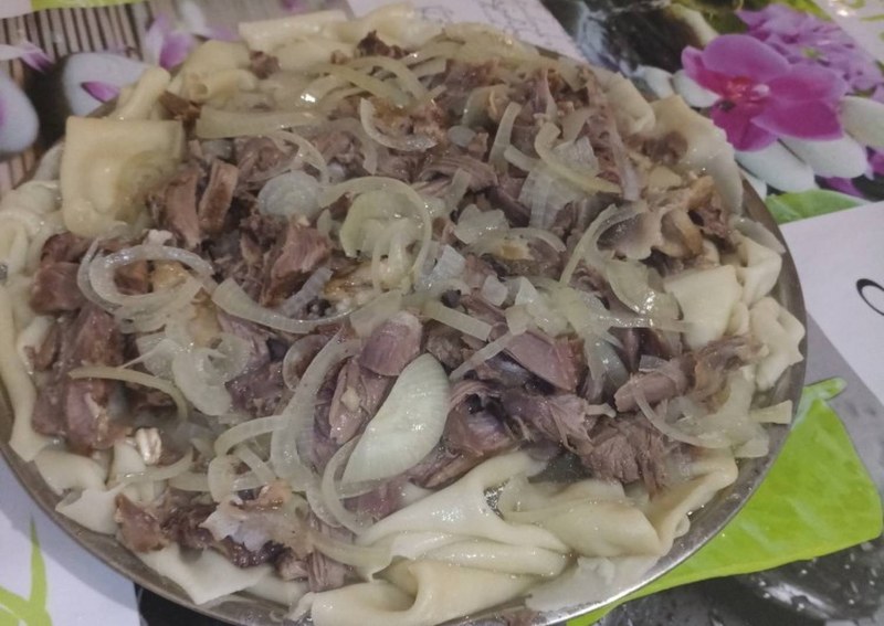 Бешбармак с бараниной